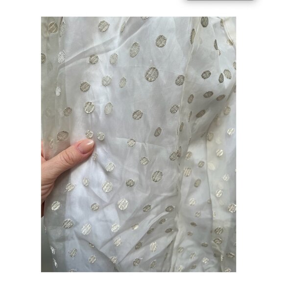 NWT: Maryam Nassir Zadeh X J.Crew drop-waist skirt in embroidered silk organza - Picture 3 of 4